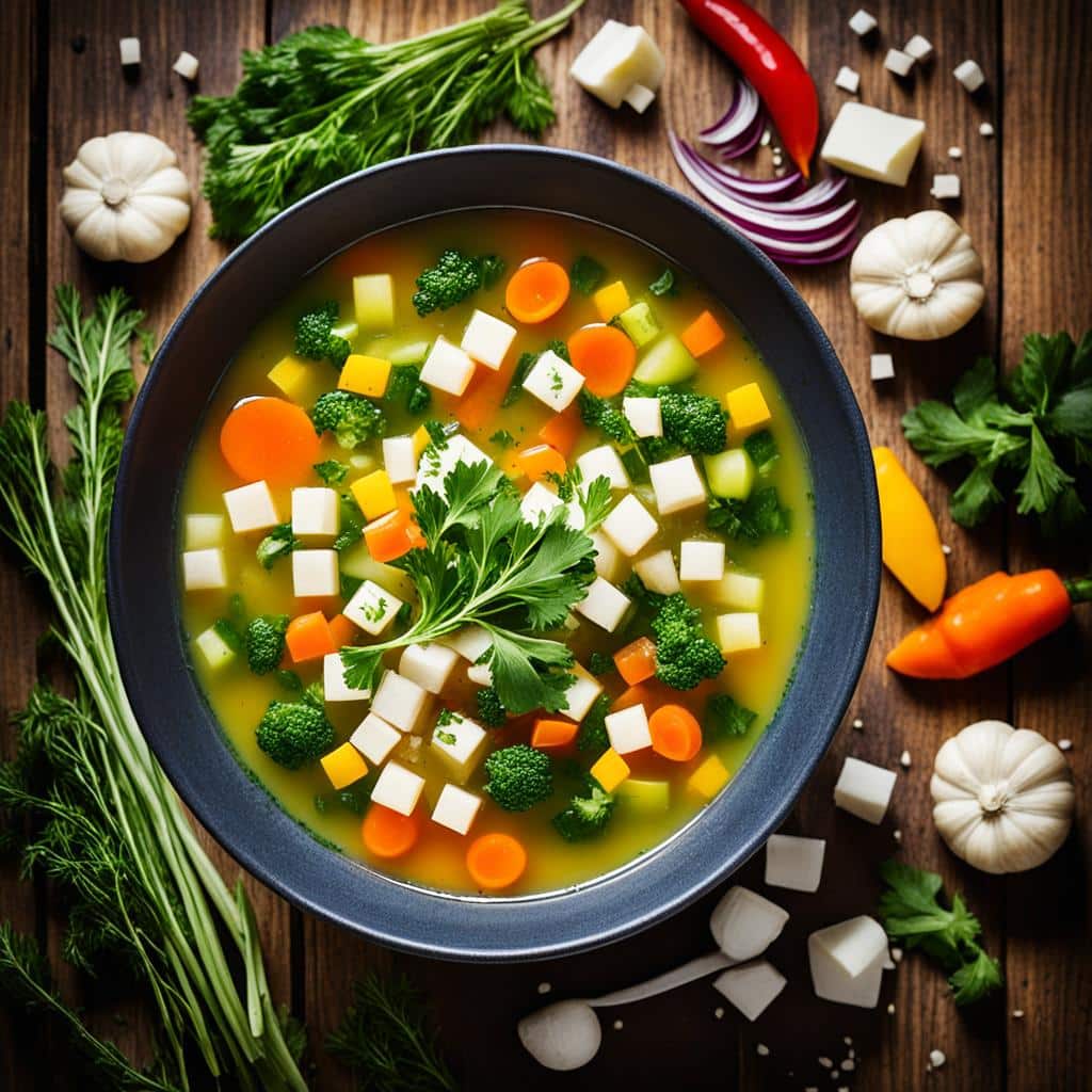 Bekömmliche Klare Suppe mit Gemüsebrühe
