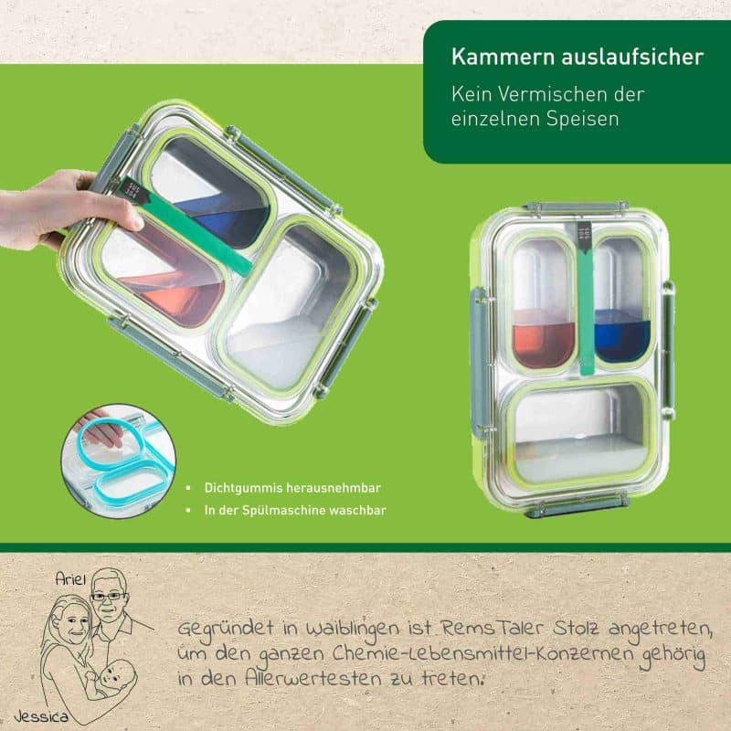 Bento Lunchbox ist auslaufsicher