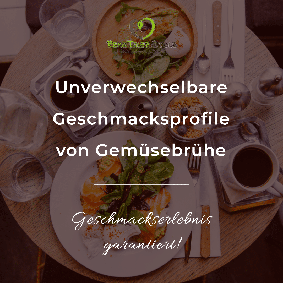 Geschmacksprofile von Gemüsebrühe