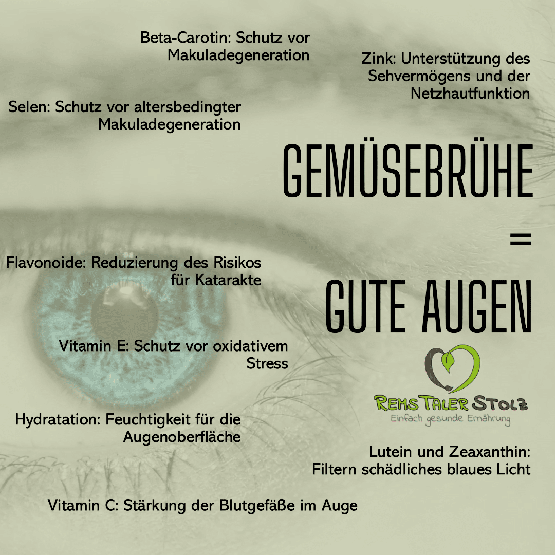 Gemüsebrühe = gute Augen