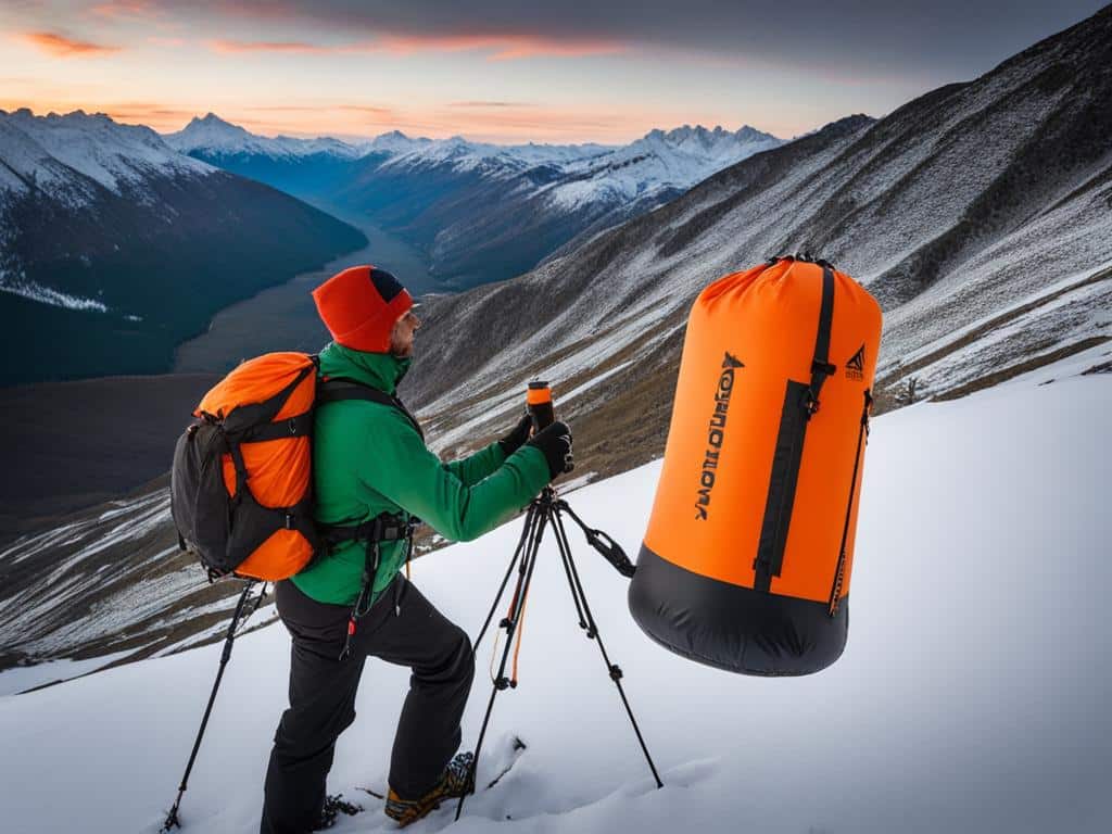 Aufblasbare Gemüsebrühe für Expeditionen