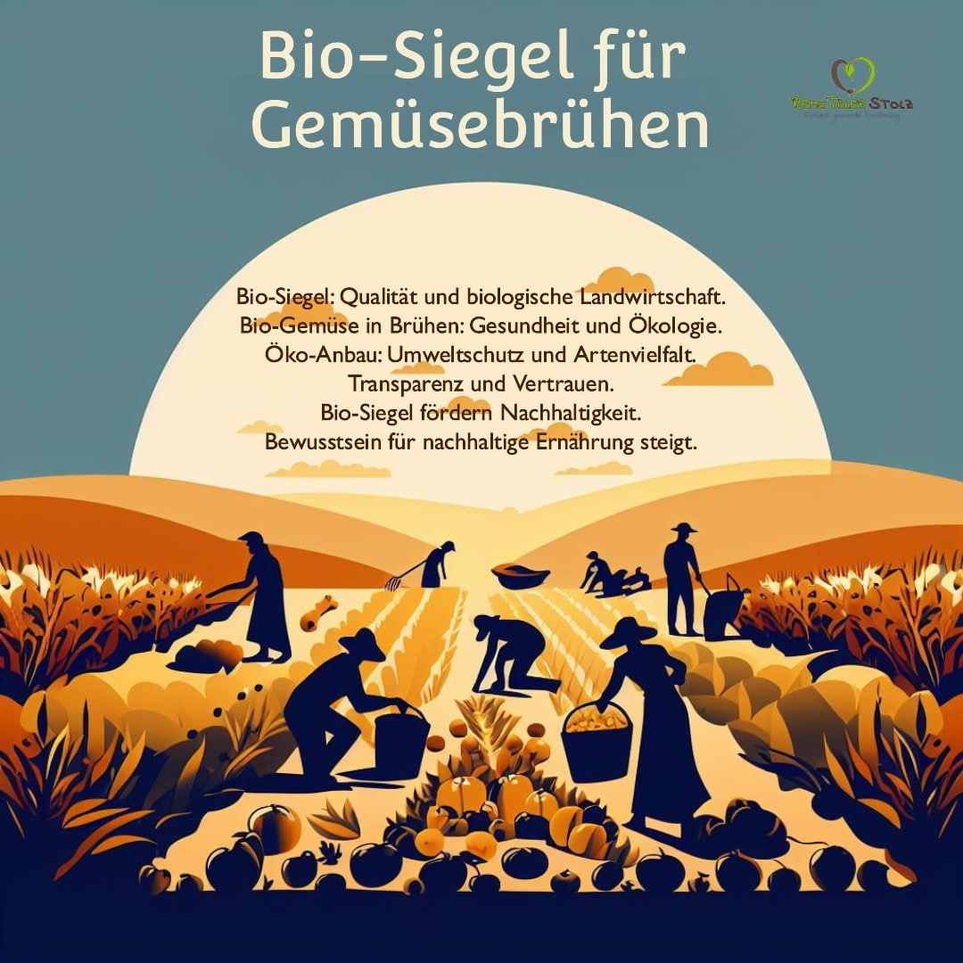 Bio-Siegel für Gemüsebrühen