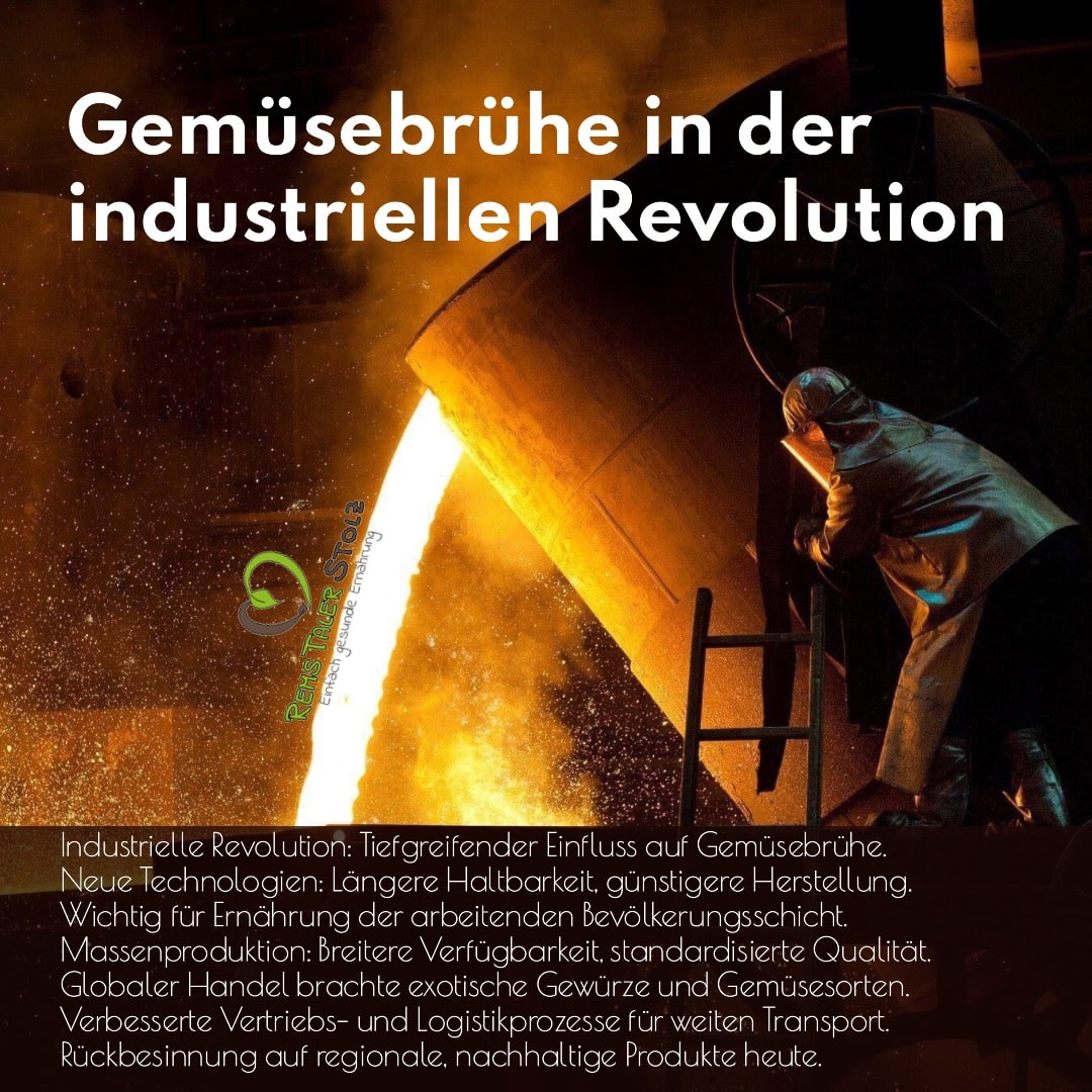 Gemüsebrühe in der industriellen Revolution