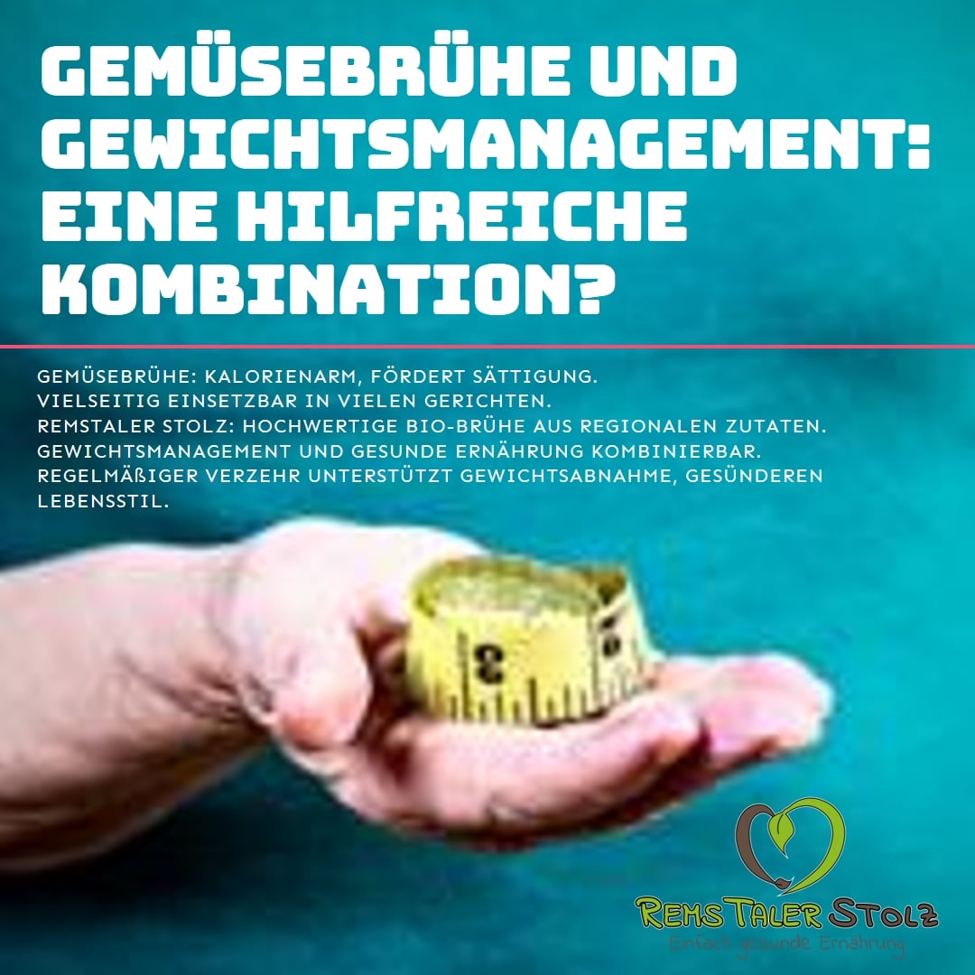 Gemüsebrühe und Gewichtsmanagement: Eine hilfreiche Kombination?