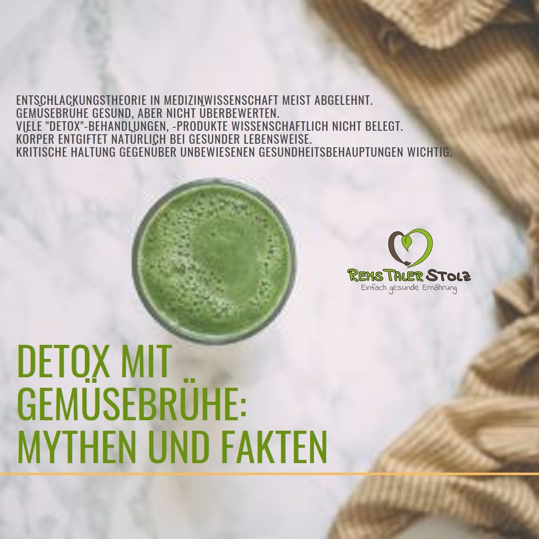 Detox mit Gemüsebrühe: Mythen und Fakten