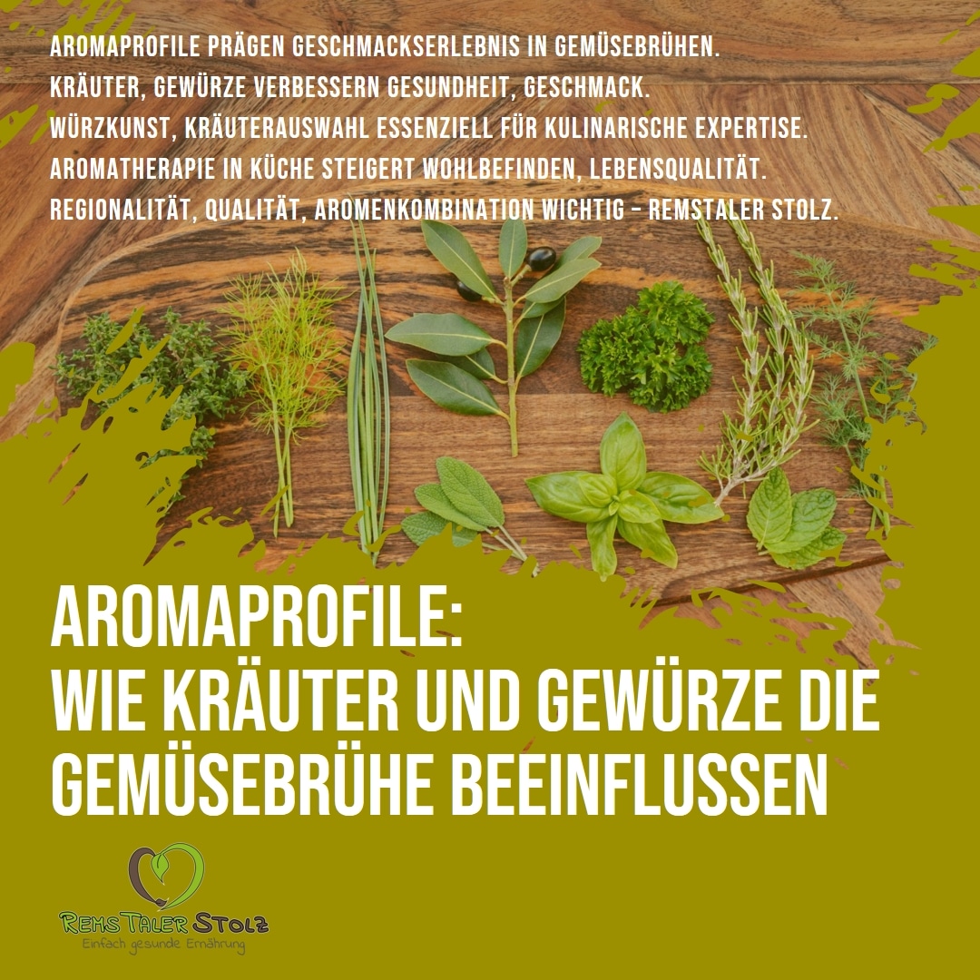 Aromaprofile: Wie Kräuter und Gewürze die Gemüsebrühe beeinflussen